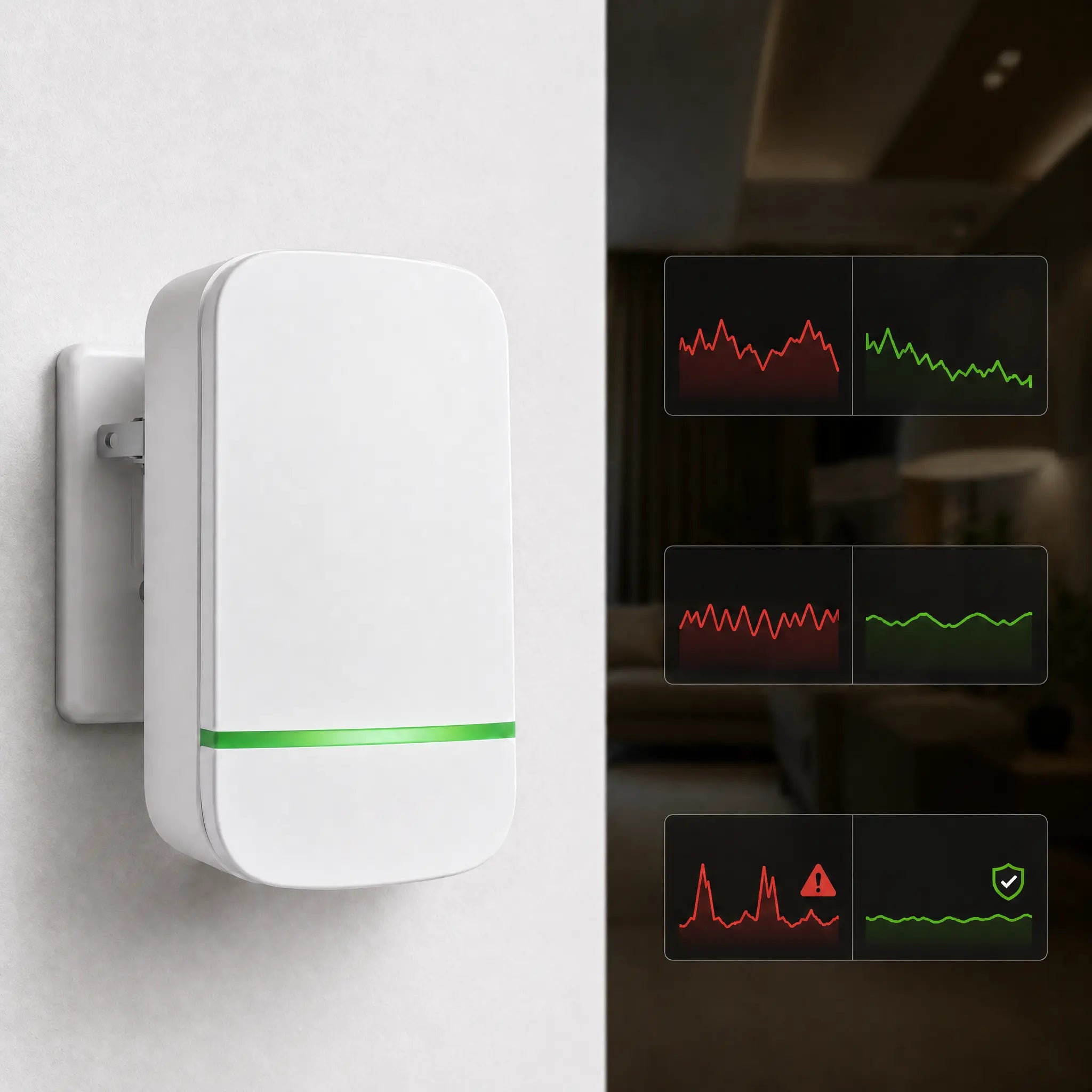 Illuminate Your Space with the Compact White Plug-In LED Indicator Light – Perfect for Bedrooms, Offices & More (Available in 1/2/4 Pack)