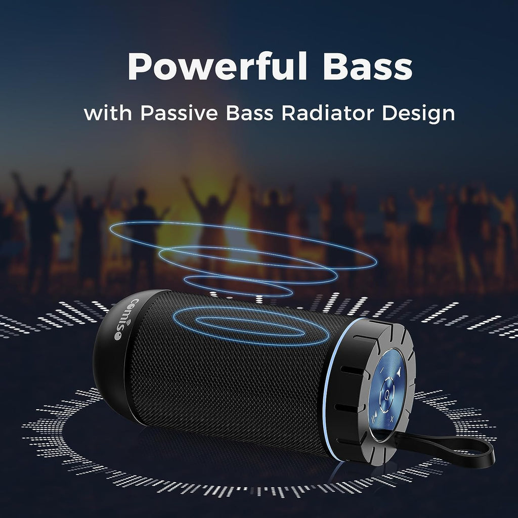 Experience Immersive 360° HD Sound with Our IP65 Waterproof Bluetooth Speaker - 24-Hour Playtime, TWS Pairing, Perfect for Home and Outdoor Adventures!