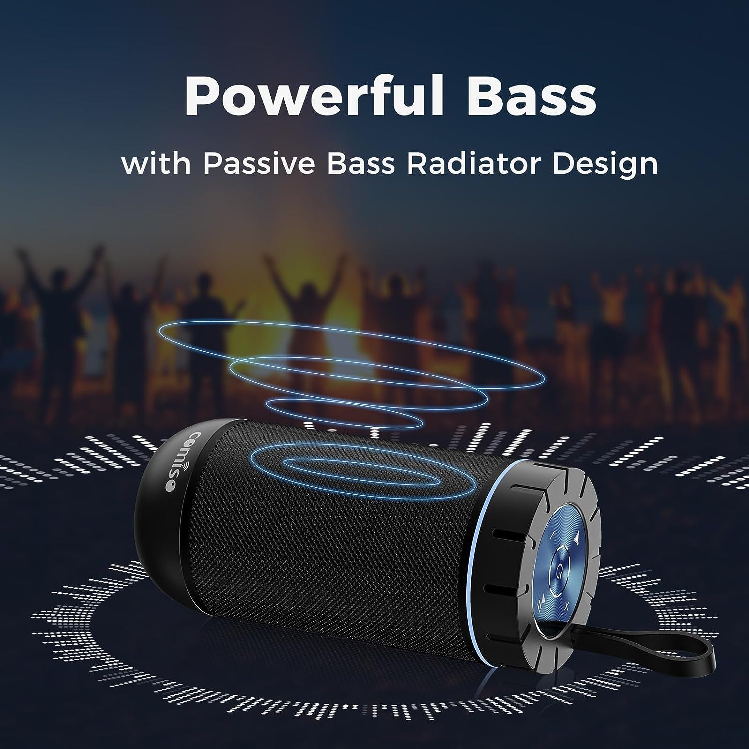 Experience Immersive 360° HD Sound with Our IP65 Waterproof Bluetooth Speaker - 24-Hour Playtime, TWS Pairing, Perfect for Home and Outdoor Adventures!