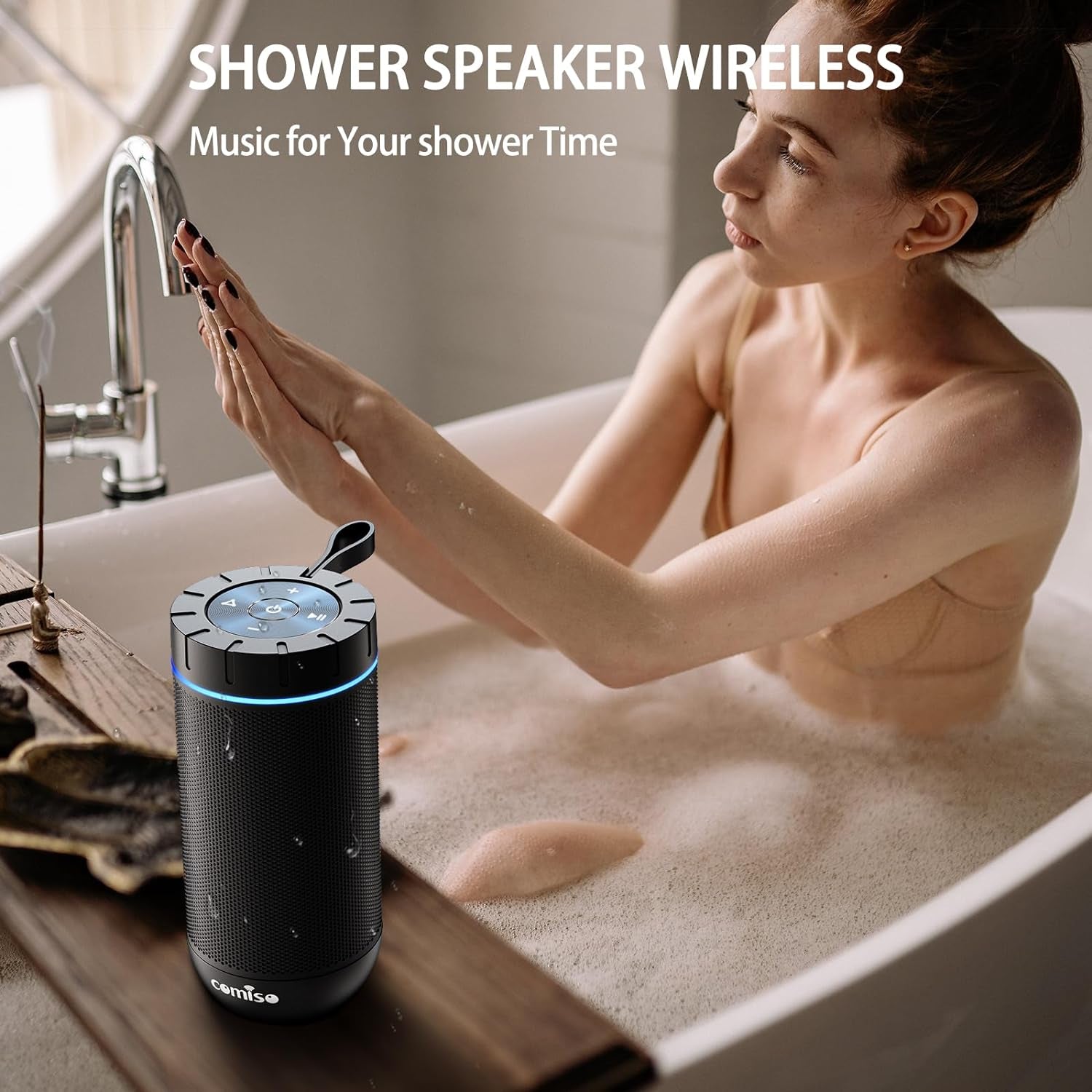 Experience Immersive 360° HD Sound with Our IP65 Waterproof Bluetooth Speaker - 24-Hour Playtime, TWS Pairing, Perfect for Home and Outdoor Adventures!