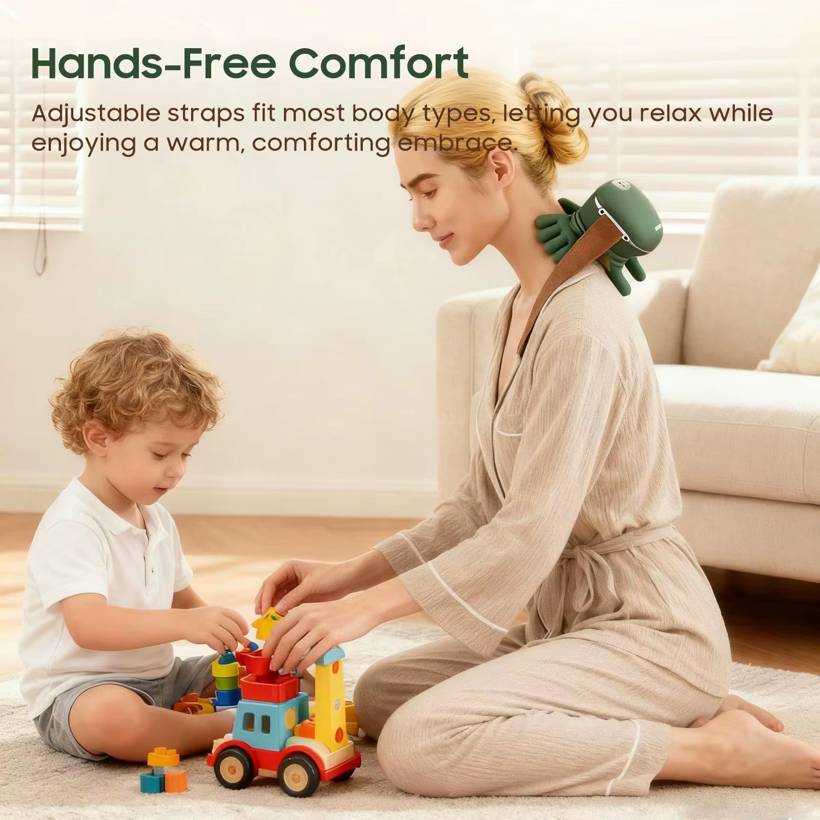 Experience Ultimate Relaxation with the Bionic Finger Wireless Neck and Shoulder Massager - Perfect for Trapezius Relief!