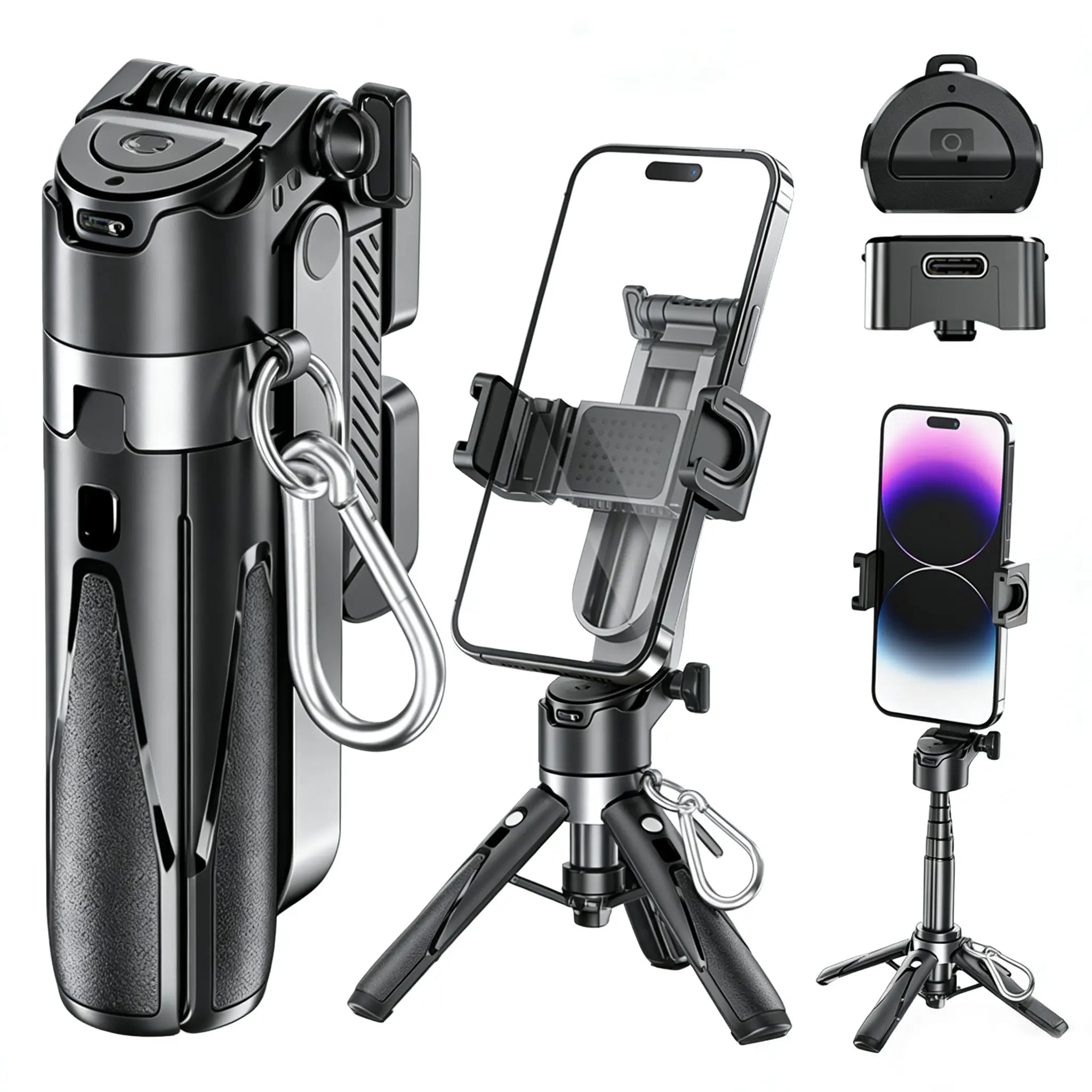 Capture Every Moment with the 2026 5-in-1 Mini Wireless Selfie Stick: Your Ultimate Vlogging Companion!