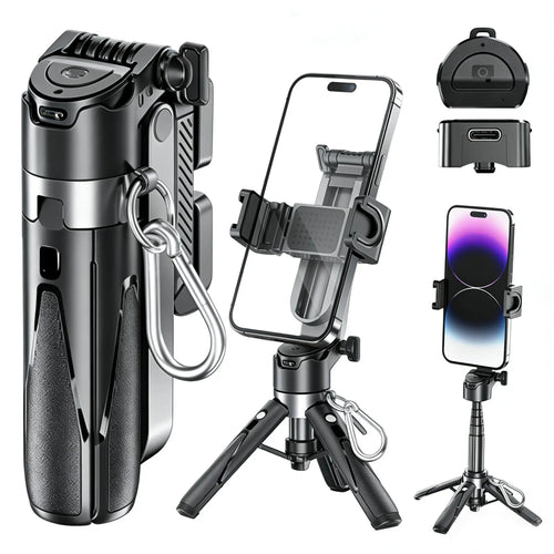 Capture Every Moment with the 2026 5-in-1 Mini Wireless Selfie Stick: Your Ultimate Vlogging Companion!