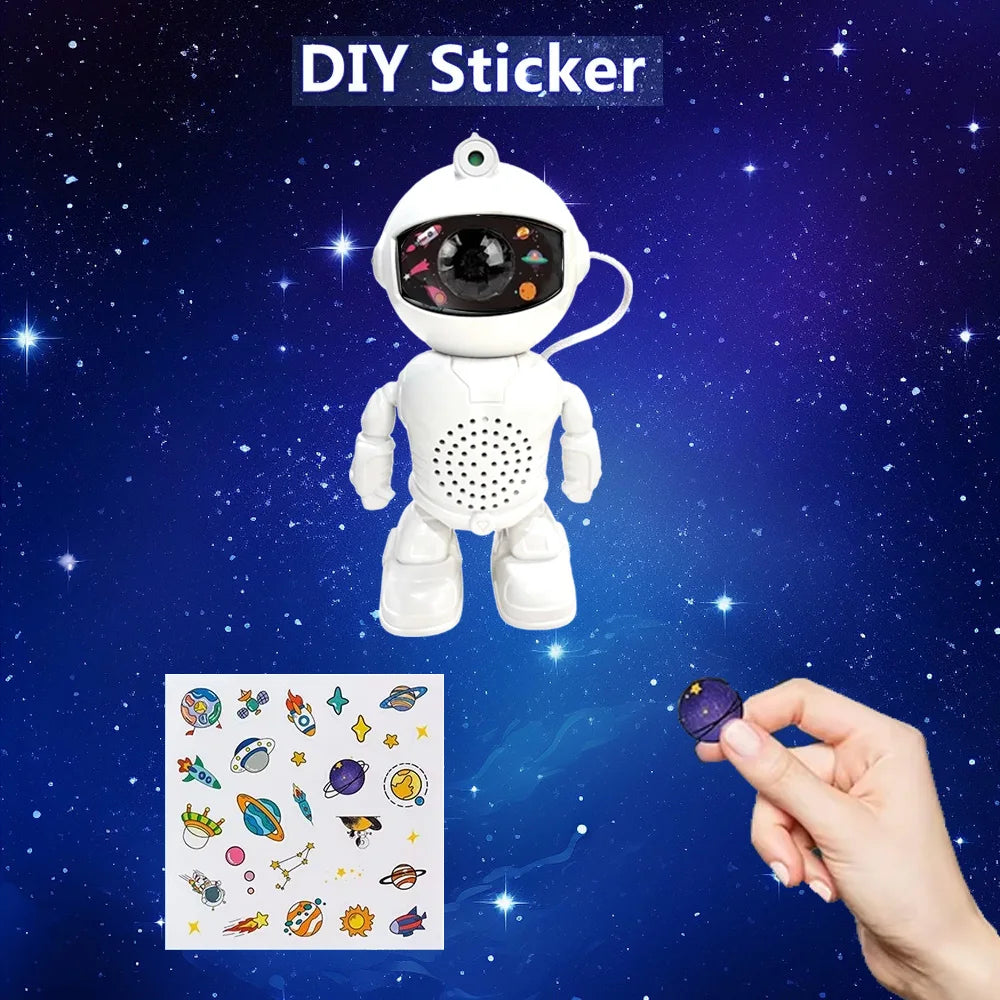 Transform Your Space with the Galaxy Star Astronaut Projector – Stunning Starry Sky LED Night Light for Kids and Adults