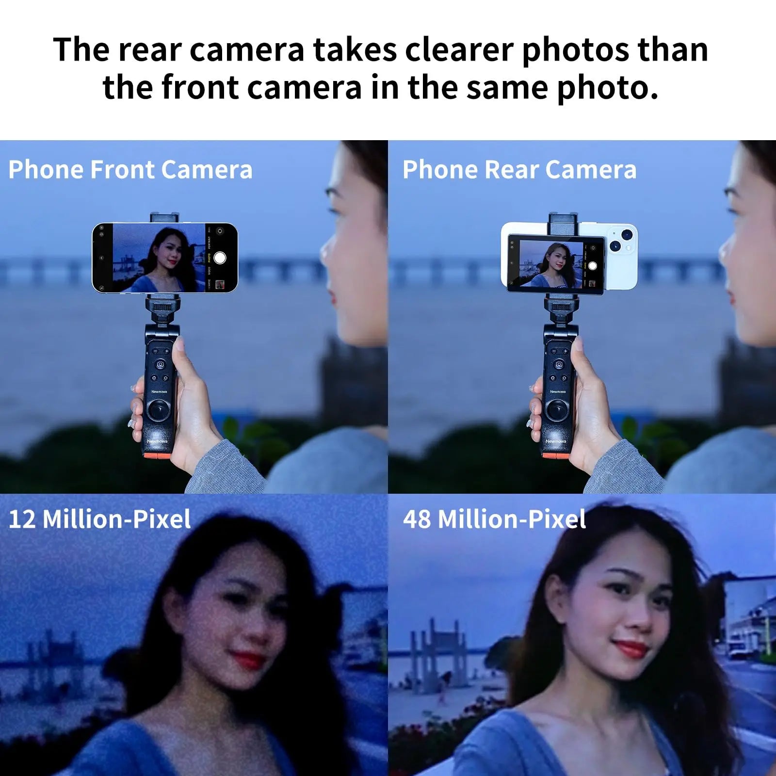 Enhance Your Selfie Game with the Ultimate Phone Vlog Monitor - Perfect for iPhone and Samsung!