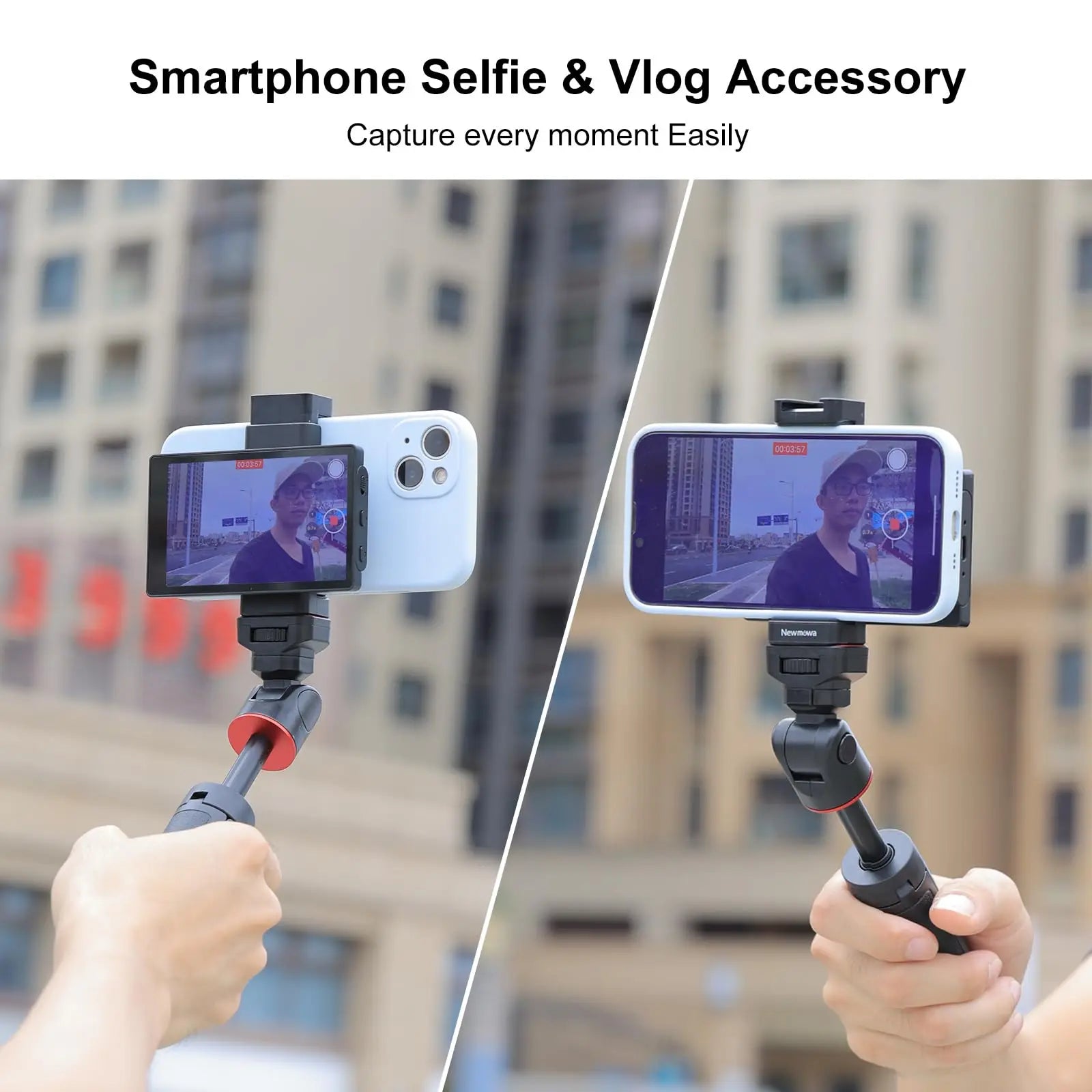 Enhance Your Selfie Game with the Ultimate Phone Vlog Monitor - Perfect for iPhone and Samsung!