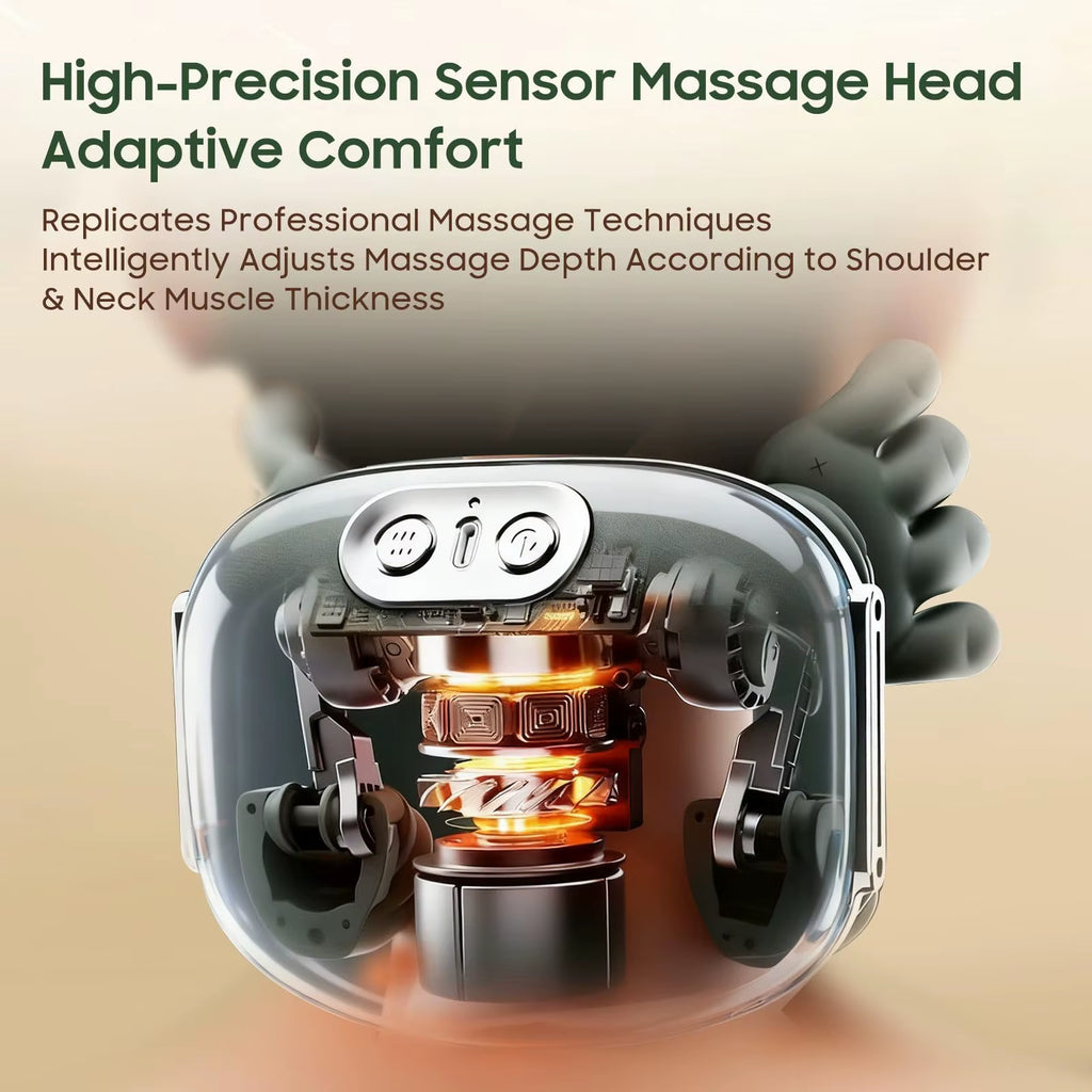Experience Ultimate Relaxation with the Bionic Finger Wireless Neck and Shoulder Massager - Perfect for Trapezius Relief!
