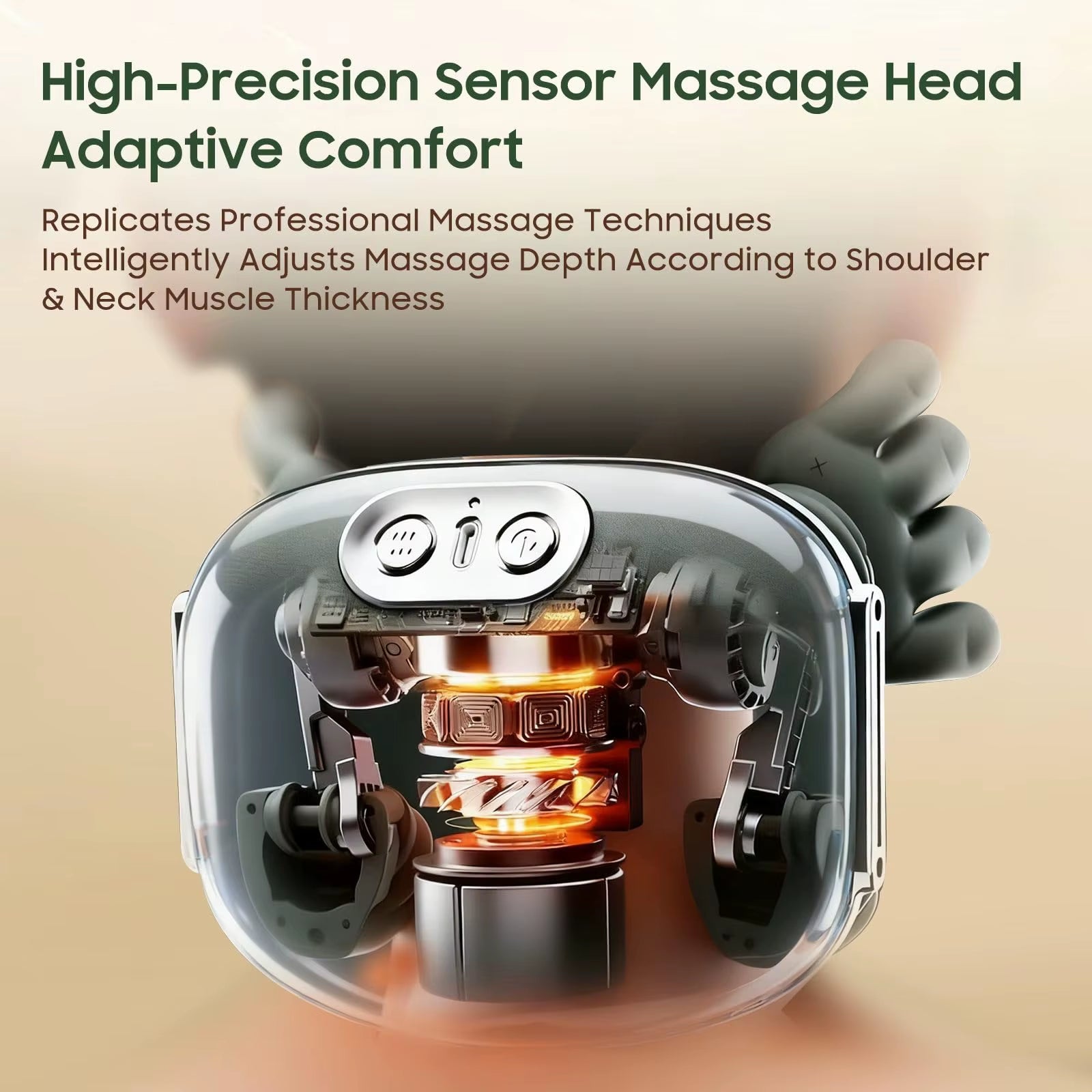 Experience Ultimate Relaxation with the Bionic Finger Wireless Neck and Shoulder Massager - Perfect for Trapezius Relief!