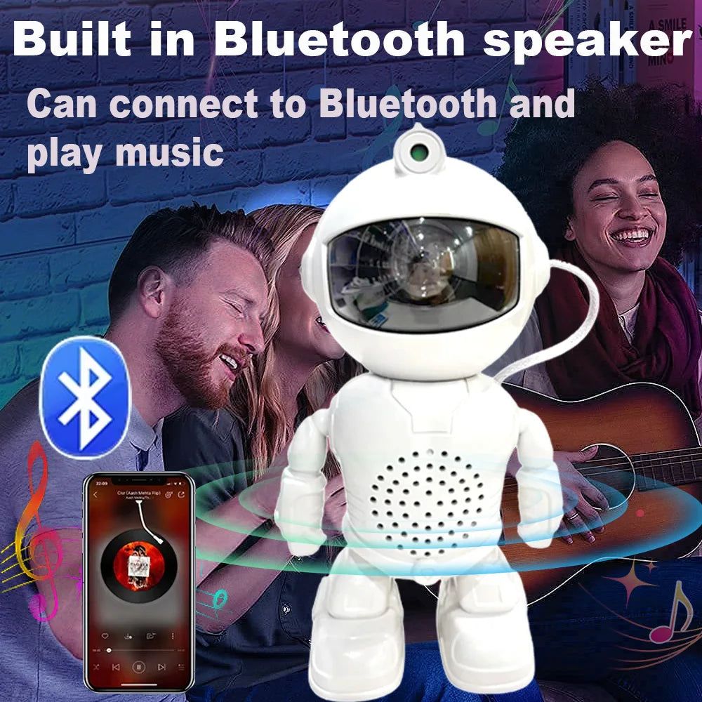 Transform Your Space with the Galaxy Star Astronaut Projector – Stunning Starry Sky LED Night Light for Kids and Adults